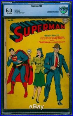 Superman # 30 1st app. Of Mr. Mxyzptlk! CBCS 5.0 scarce Golden Age book