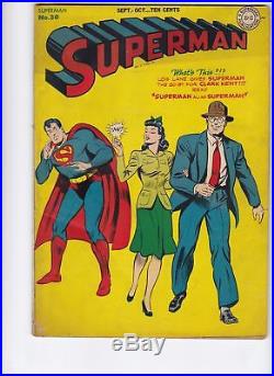 Superman #30 Golden Age Vintage 1st Appearance of Mxyztplk