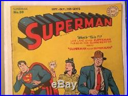 Superman #30 Golden Age Vintage 1st Appearance of Mxyztplk