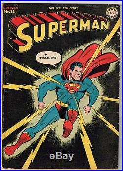 Superman #32 Golden Age It Tickles DC Comics 1945