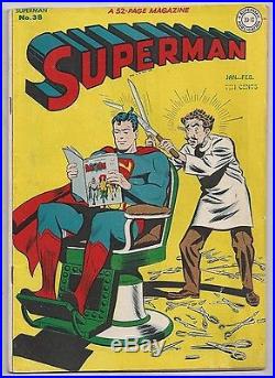 Superman #38 FN++ GREAT GOLDEN AGE COPY LOQK