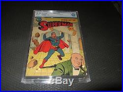 Superman 4 CBCS 3.0, 2nd Lex Luthor (DC 1940) Off White/White Pages, Golden Age