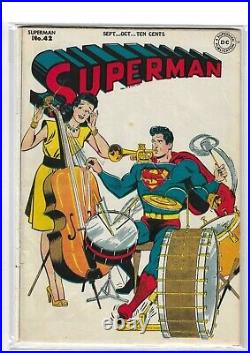 Superman # 42 Very Good DC Golden Age