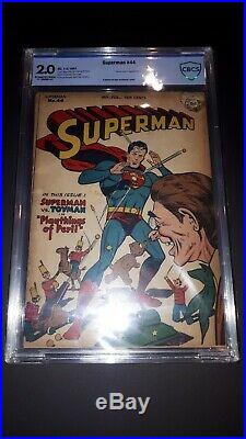 Superman 44 Golden Age CBCS 2.0 DC Comics Nice copy! Presents well