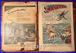 Superman #49 DC Golden Age 1947 Cover & Back Detached