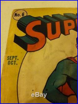 Superman 6 1940 DC Comics Golden Age Classic Complete
