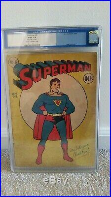 Superman #6 CGC 3.0 DC 1940 Old CGC Label All Star Comics 1 Ad Golden Age