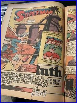 Superman #6 Golden Age Sep/Oct 1940 Classic cover 1st Superman splash page
