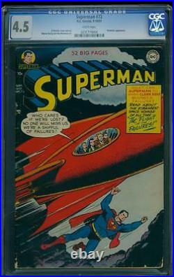 Superman 72 CGC 4.5 WP Golden Age Comic Early Superman Appearance Issue L@@K