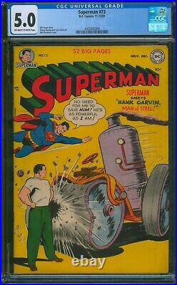 Superman #73 (1951)? CGC 5.0? Classic Win Mortimer Cover Golden Age DC Comic