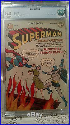 Superman#76 Golden Age CBCS 5.0 1952