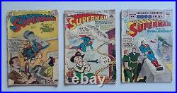 Superman 95, 96, 107 DC Comics 1955 Golden Age