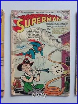 Superman 95, 96, 107 DC Comics 1955 Golden Age