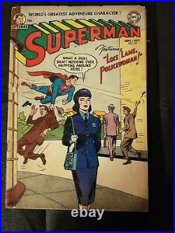 Superman Golden Age No. 84 Sept. Oct. 1953 Lois Lane Police Woman