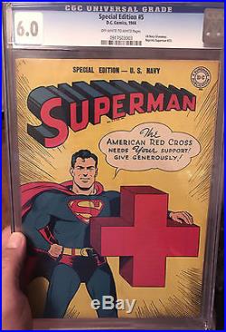Superman Special Edition #5 Golden Age US Navy Release CGC 6 1945
