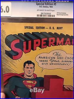 Superman Special Edition #5 Golden Age US Navy Release CGC 6 1945