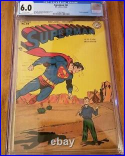 Superman comic #52 CGC 6.0 1948 Golden Age DC Comics Prankster off white pages