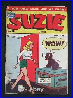 Suzie Comics #62 (1948) Golden Age Archie GGA Headlight Cover LL906
