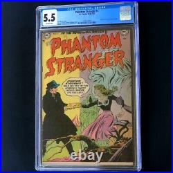 THE PHANTOM STRANGER #3 (DC 1952) CGC 5.5 Rare Golden Age Horror! Comic