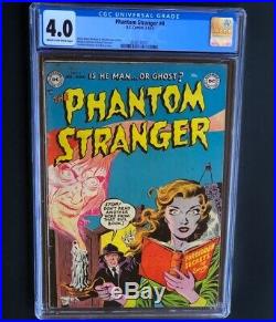 THE PHANTOM STRANGER #4 (1953) CGC 4.0 Rare Golden Age Horror! DC Comics