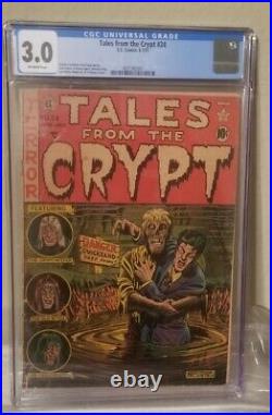 Tales from the Crypt #24 CGC 3.0 VINTAGE EC Comic Horror Golden Age Feldstein