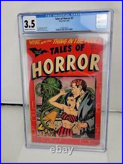 Tales of Horror #2 CGC 3.5 Toby Press 1952 Golden Age Monster GGA Cover