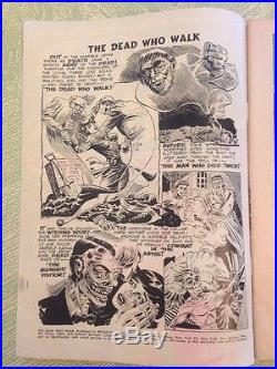 The Dead Who Walk Golden Age Comic Book, Copyright 1952, A Realistic Comic