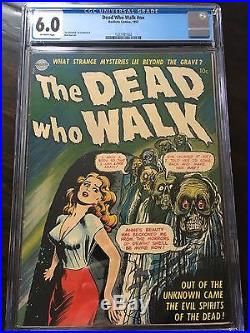 The Dead Who Walk #nn CGC FINE 6.0 OW Realistic Comics 1952 Golden Age Gem RARE