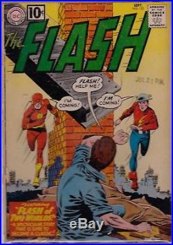 The Flash #123 1st Silver Age App of Golden Age Character Earth 2 FR/GD