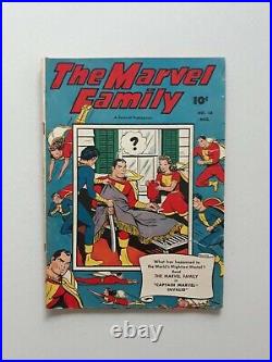 The Marvel Family 14 Fawcett Comics Golden Age Shazam