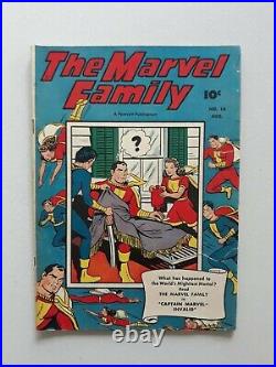 The Marvel Family 14 Fawcett Comics Golden Age Shazam
