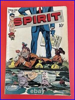 The Spirit # 15 (1949 Quality) Eisner Cover Vintage Goldenage Comic Book