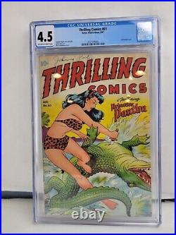 Thrilling Comics #61 CGC 4.5 Better Publications 1947 Golden Age Schomburg Cover