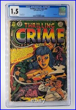 Thrilling Crime Cases #49 CGC 1.5 Classic LB Cole Cover 1949