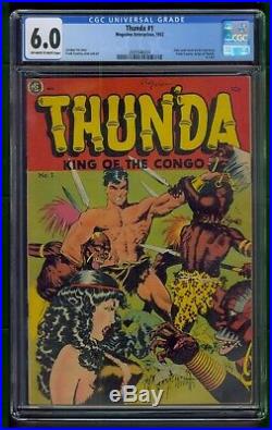 Thunda #1 (1952) CGC Graded 6.0 Frank Frazetta Cover & Art Gardner Fox Story