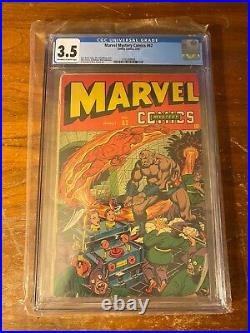 Timely Comics MARVEL MYSTERY #62 CGC 3.5 OWithW Free Shipping! Golden Age 1945