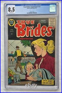 True Brides' Experiences # 13 CGC 8.5 (Harvey 1955) Golden Age Romance RARE 1/7