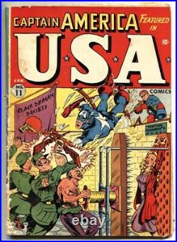 USA Comics #11-1944-Captain America-Bondage-Torture-WWII-Timely Golden-Age