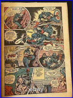 USA Comics #9 GOLDEN AGE timely 1943 Rare Captain America Destroyer Stan Lee