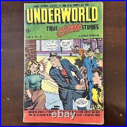 Underworld #4 (1948) Golden Age Crime! Good Girl Cover! GGA