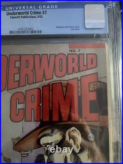 Underworld Crime #7 1953 Golden Age Bondage Torture Pre-Code Horror CGC 3.0 WithP