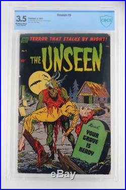 Unseen #9 CBCS 3.5 VG- Standard 1953 Rare Golden Age Horror Comic