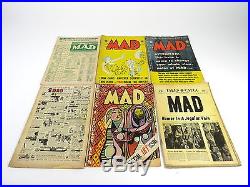 VINTAGE LOT 6 1954 / 1955 MAD COMICS No 16,17,18,19,21,22 GOLDEN AGE KURTZMAN