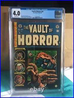 Vault Of Horror #34 CGC 4.0 (1954 E. C. Comics) Golden Age Pre Code Horror