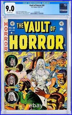 Vault of Horror #28 CGC 9.0 Off White EC PreCode Horror Golden Age