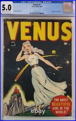 Venus #1 Cgc 5.0 Golden Age Rare