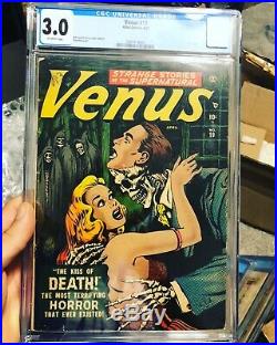 Venus 19 Atlas Precode Horror Golden Age Comic CGC 3.0 -Super Tough Book To Find