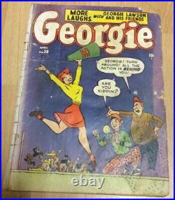 Very Rare 1951 Golden Age Romance Comic More Laughs Georgie Lawson #30 Low Grade