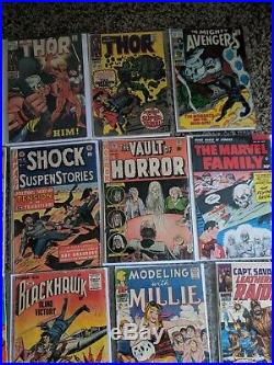 Vintage Comics Lot, Marvel, EC Horror, Avengers, Thor, golden age, key issues