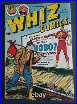 WHIZ COMICS #93 CAPTAIN MARVEL Fawcett Pub-Jan 1948 Golden Age VG/F
